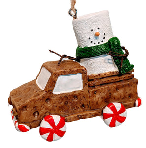 Smores Graham Cracker Truck Ornament