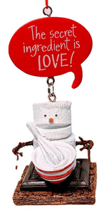 Toasted Smore Baking Ornament - The Secret Ingredient is Love!