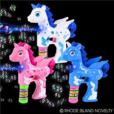 Blue Light And Sound Unicorn Bubble Blaster 7