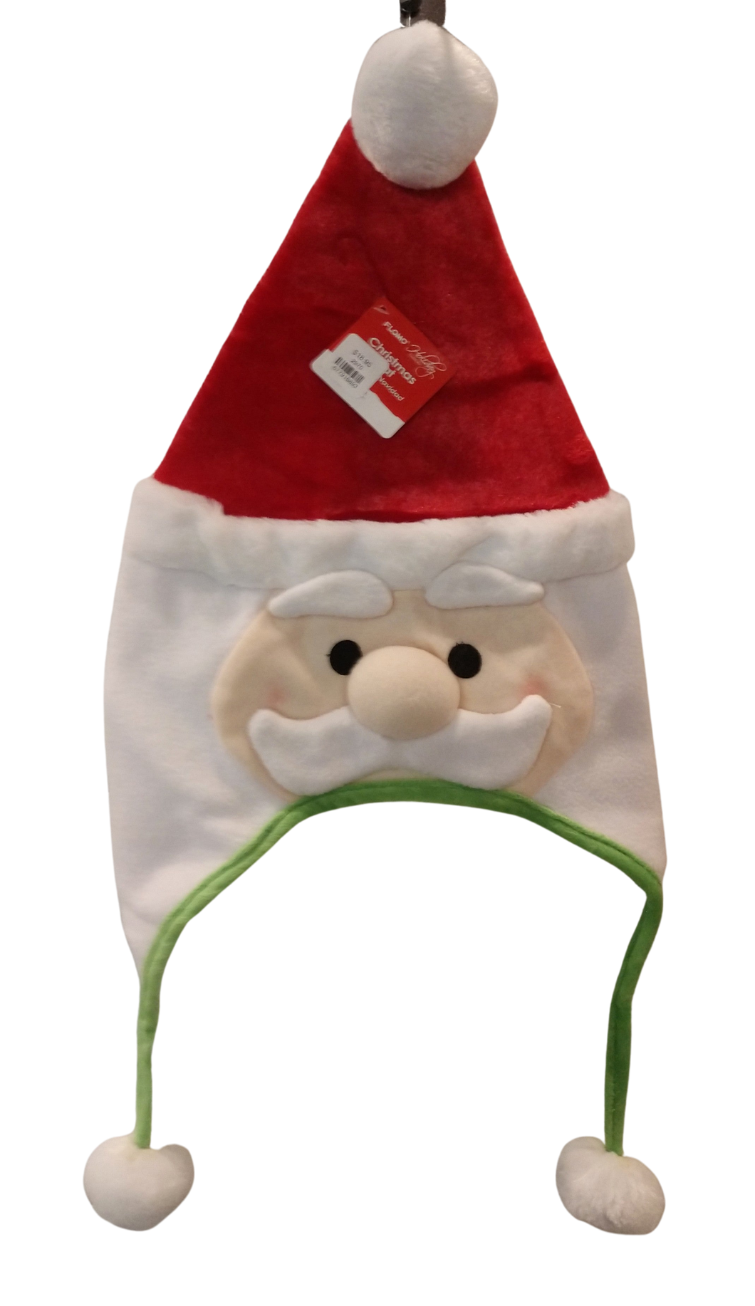 Santa Plush hat with Pom Poms 25