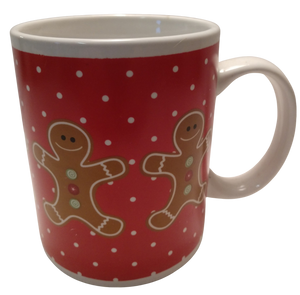 Ceramic mug with Gingerbread men 5"