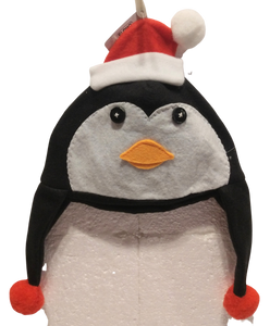 Christmas Kid's Penguin Hat Polyester 8" x 6.5"