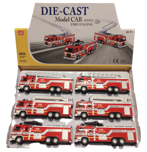 7” Diecast light and sound fire engine