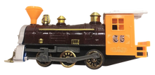 Load image into Gallery viewer, Orange &amp; Brown 7&quot; Diecast Pull Back Locomotive
