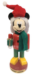 10" Disney Mickey Mouse With Present Nutcracker
