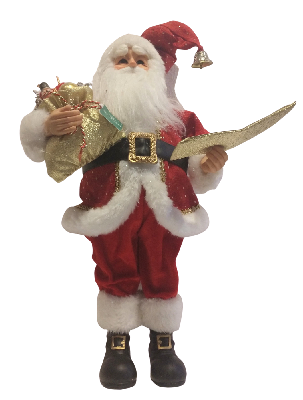 Santa Figure with sack of presents & music sheet 24