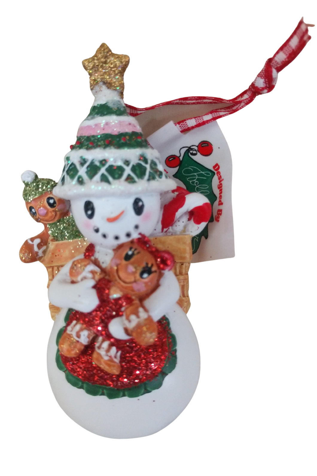 Gingerbread Snowman with Gingerbread Hat  Christmas Tree 3.5