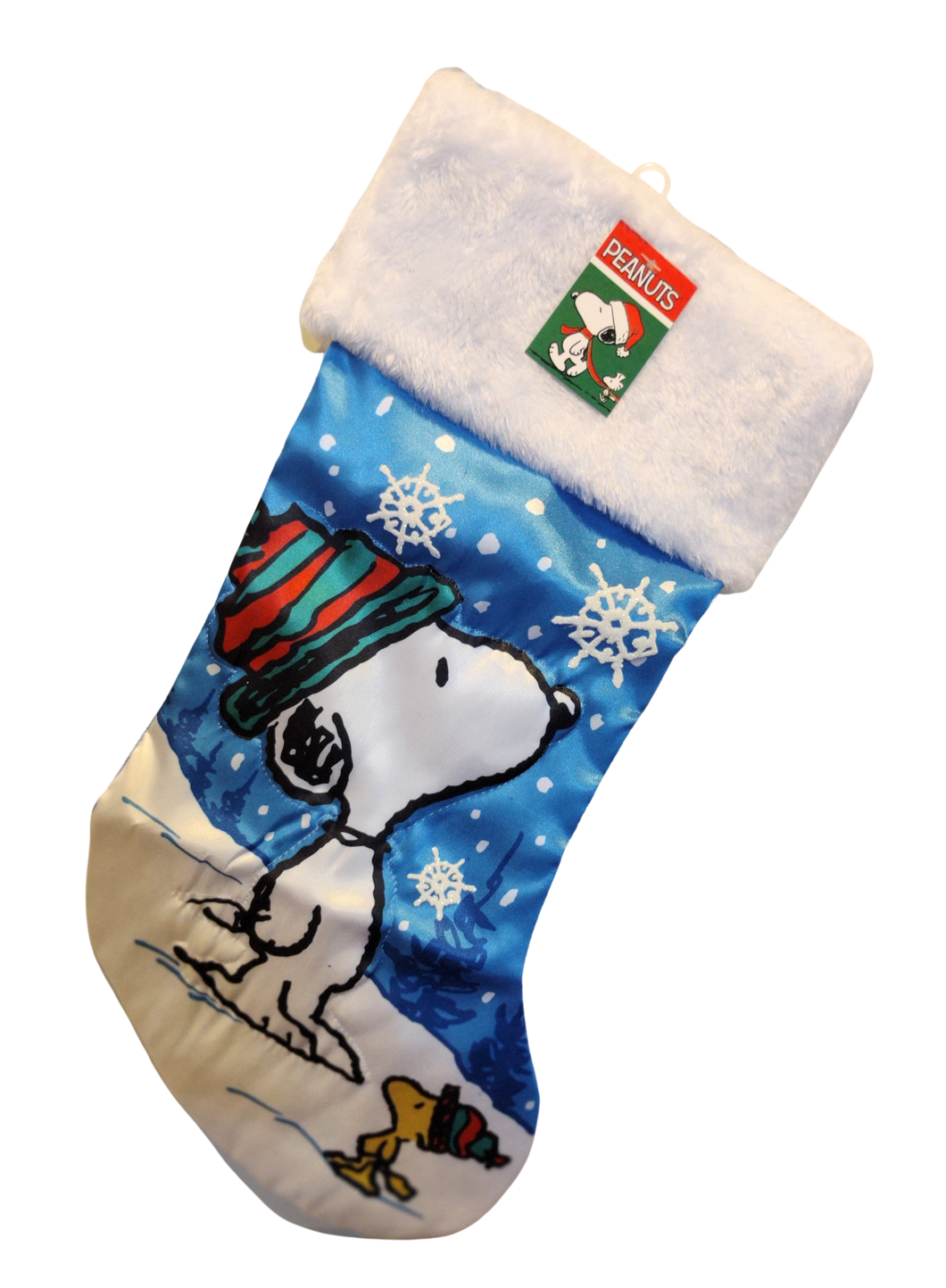 Snoopy with Woodstock Satin Stocking 19