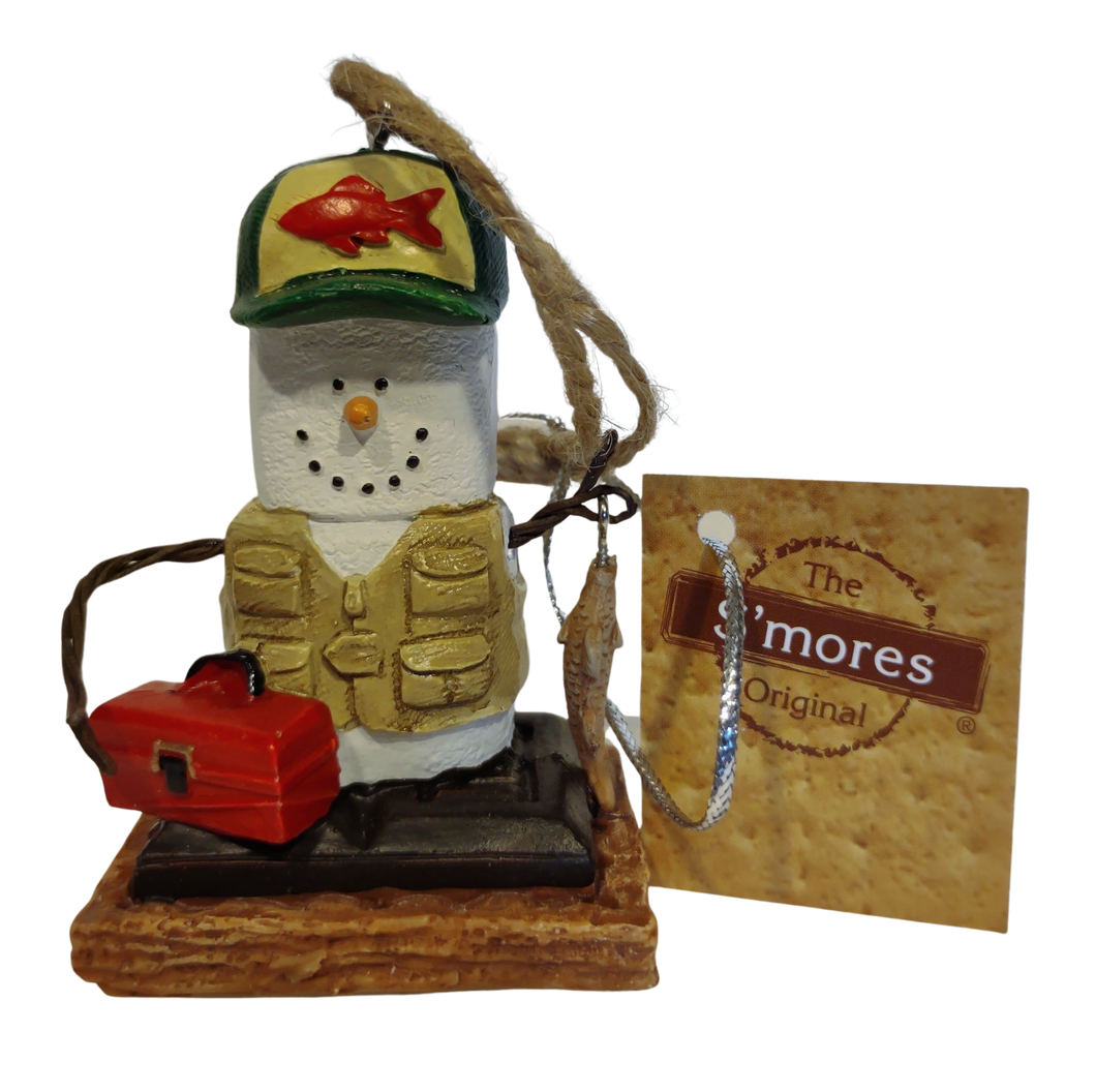 Smores Fisherman Ornament