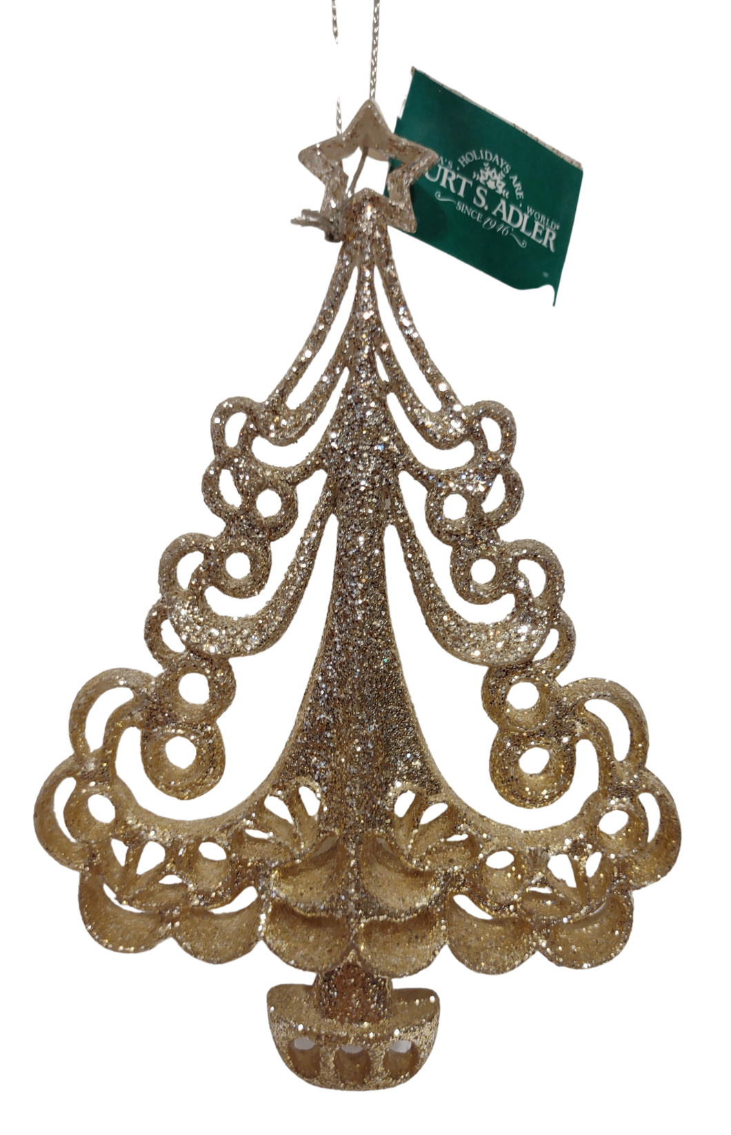 Acrylic Gold Christmas Tree Ornament 6