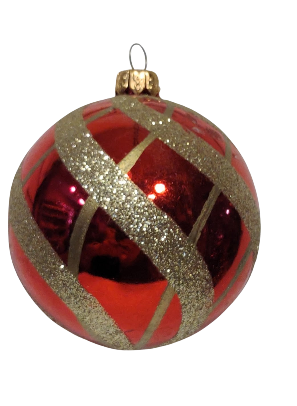 Red/Gold Shatterproof Ornament 3