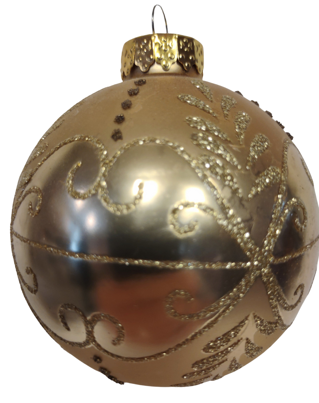 Glass Gold Design Ornament 3