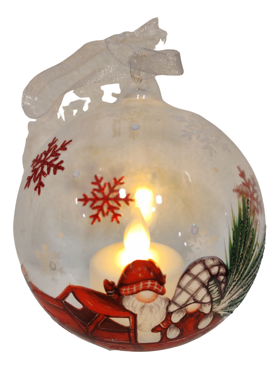 Luxury Lite LED Gnome Ornament 3.5