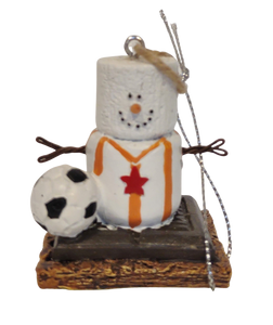 Smore Soccer Player Ornament