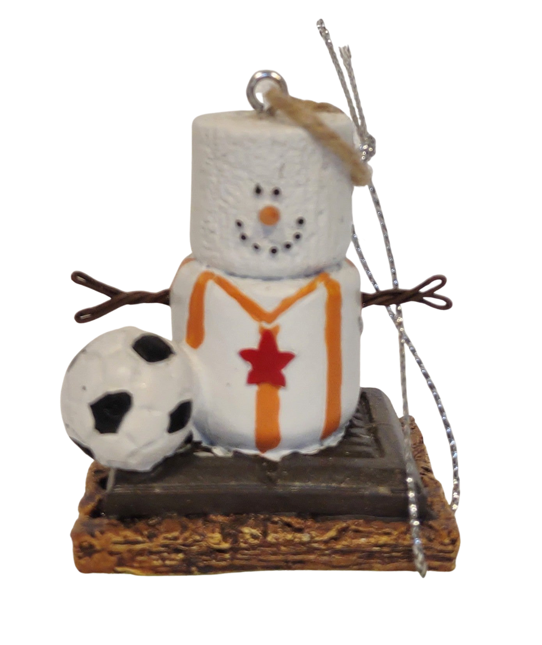 Smore Soccer Player Ornament