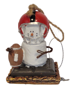 Smore Football Player Ornament