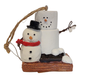 Smores Snowman Ornament