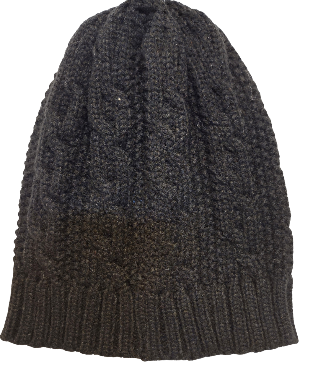 Black Acrylic Ladies Knit Winter Hat