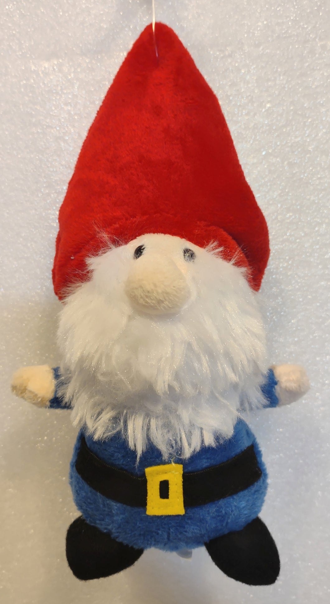 Small Gnome plush with red Santa hat 8