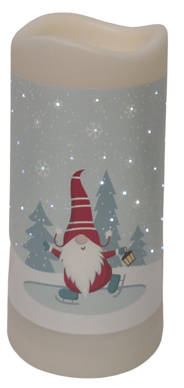 Gnome Christmas Flickering Candle