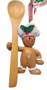 Gingerbread Boy Ornament with Baking Utensils Ornament Assortment