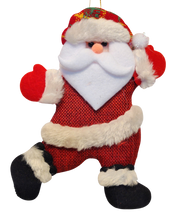 Load image into Gallery viewer, Handmade Burlap Christmas Ornaments with Santa, Snowman, Bear &amp; Reindeer
