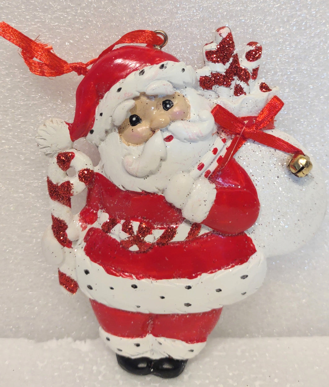 Peppermint Santa Clause or Mrs. Claus Ornament