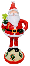 Load image into Gallery viewer, Santa Figurine with Christmas Tree &amp; Wreath or Sack of Presents or Snowman
