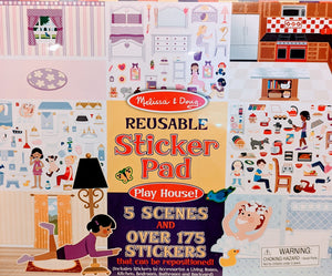 Melissa and Doug Reusable Sticker Pad Over 165 Stickers Assorted Styles