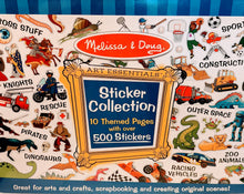 Load image into Gallery viewer, Melissa and Doug Art Essentials Sticker Collection Book with Over 500 Stickers Assorted Themes
