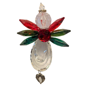 Forever Heart Angel Ornament with Wings