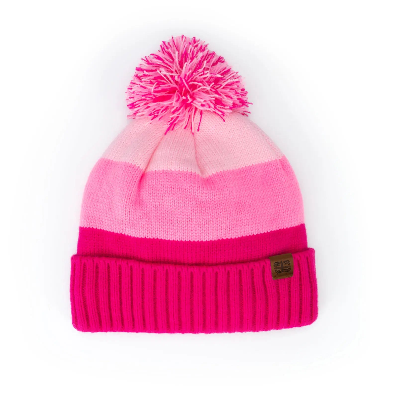 Joules fashion pink bobble hat