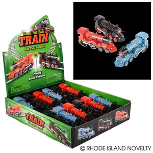 Red Diecast Pullback Train with Lights & Sounds