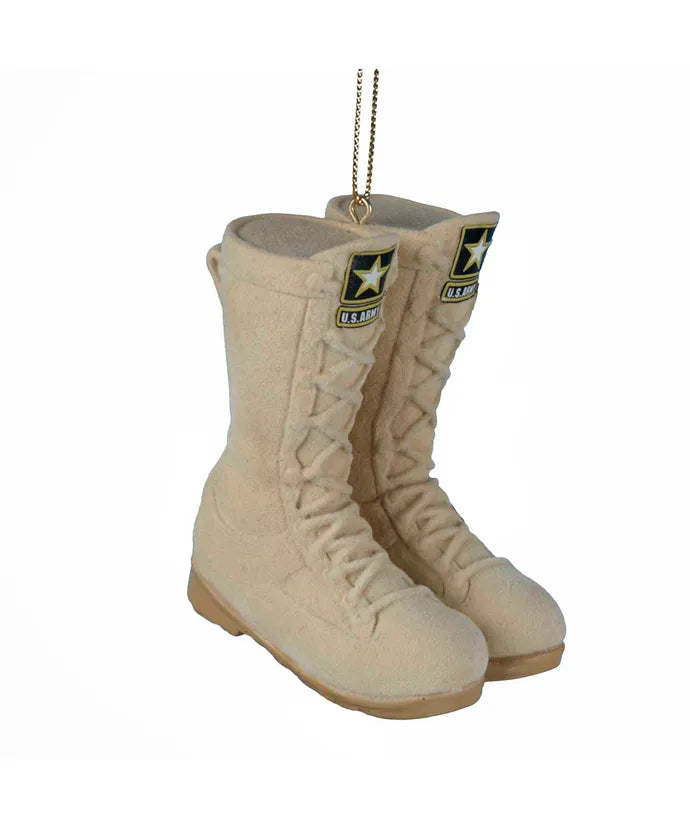 U.S. Army® Flocked Combat Boot Ornament