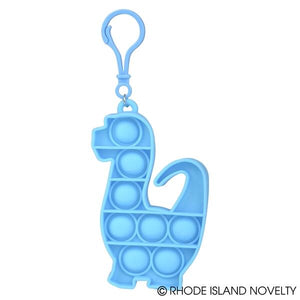 Blue 3.5-inch to 3.75-inch Dinosaur Bubble Popper Clip On