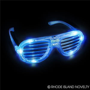 Blue Light Up  Shutter Glasses 6"