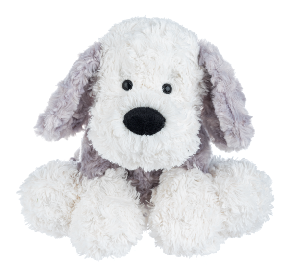 Plush White/Grey Bosley The Dog  9