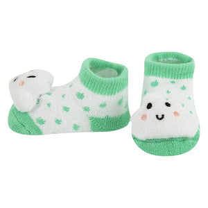 2 Pack Rattle Booties with Stars & Clouds