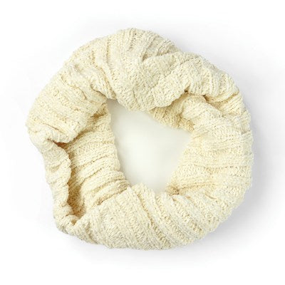 Soft Cream Chenille Infinity Scarf one size