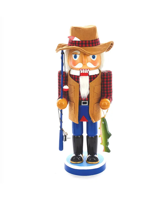 Wooden Fisherman Nutcracker