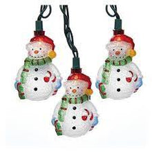 Load image into Gallery viewer, Snowman novelty light set 10 lights
