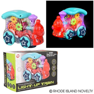 Light-Up Transparent Train 6.75"