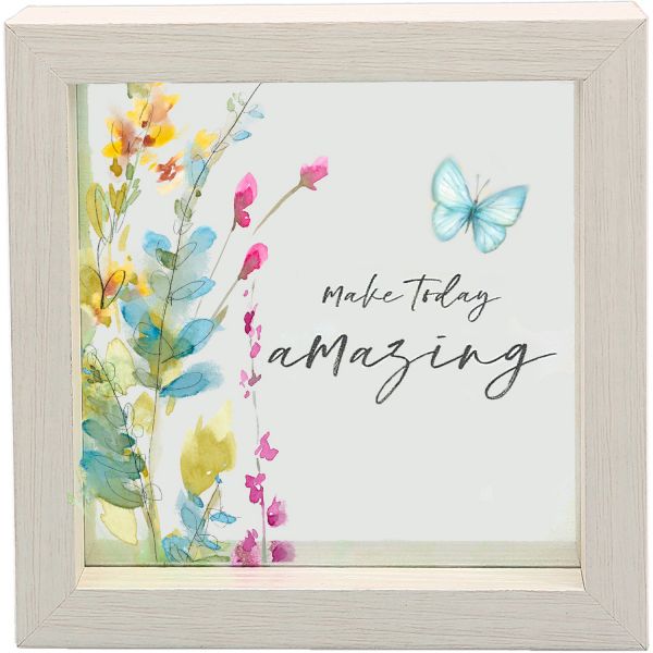 Framed Glass Plaque- Make Today Amazing