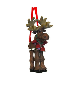 Reindeer With Hinged Legs Ornament