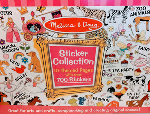 Melissa and Doug Art Essentials Sticker Collection Book with Over 500 Stickers Assorted Themes
