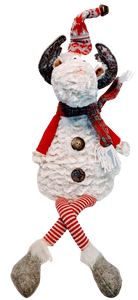 Plush Light Up Sitting Reindeer with Red/White Legs & Arms or Grey/White Legs & Arms