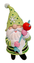 Load image into Gallery viewer, Festive Dark Pink, Pink or Green Gnome Figurines
