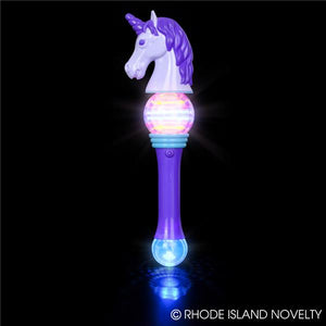 Purple 15.5” Spinning unicorn wand