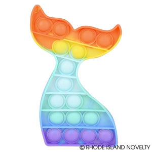 Rainbow Mermaid Tail Bubble Popper 6"