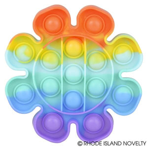Rainbow Flower Bubble Popper 6"